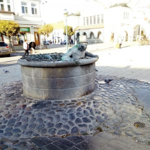 Fontána vodníka Valentína v Trenčíne